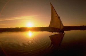 Felucca at Sunset