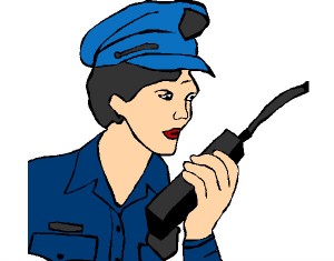 policia-con-el-walkie-profesiones-policia-pintado-por-roos-9736232