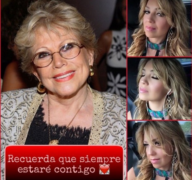 Thalía y su madre