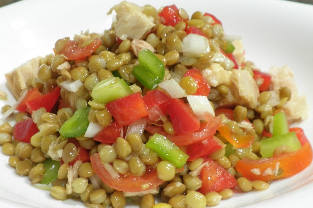 lentejas en ensalada