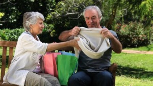 629041788-paper-bag-park-bench-shirt-retirement