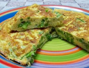 tortilla de patata con esparragos