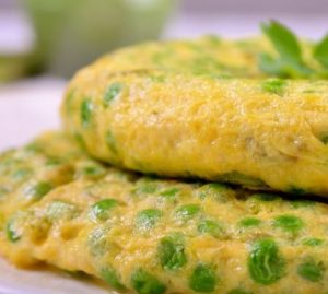 tortilla de patata de guisantes