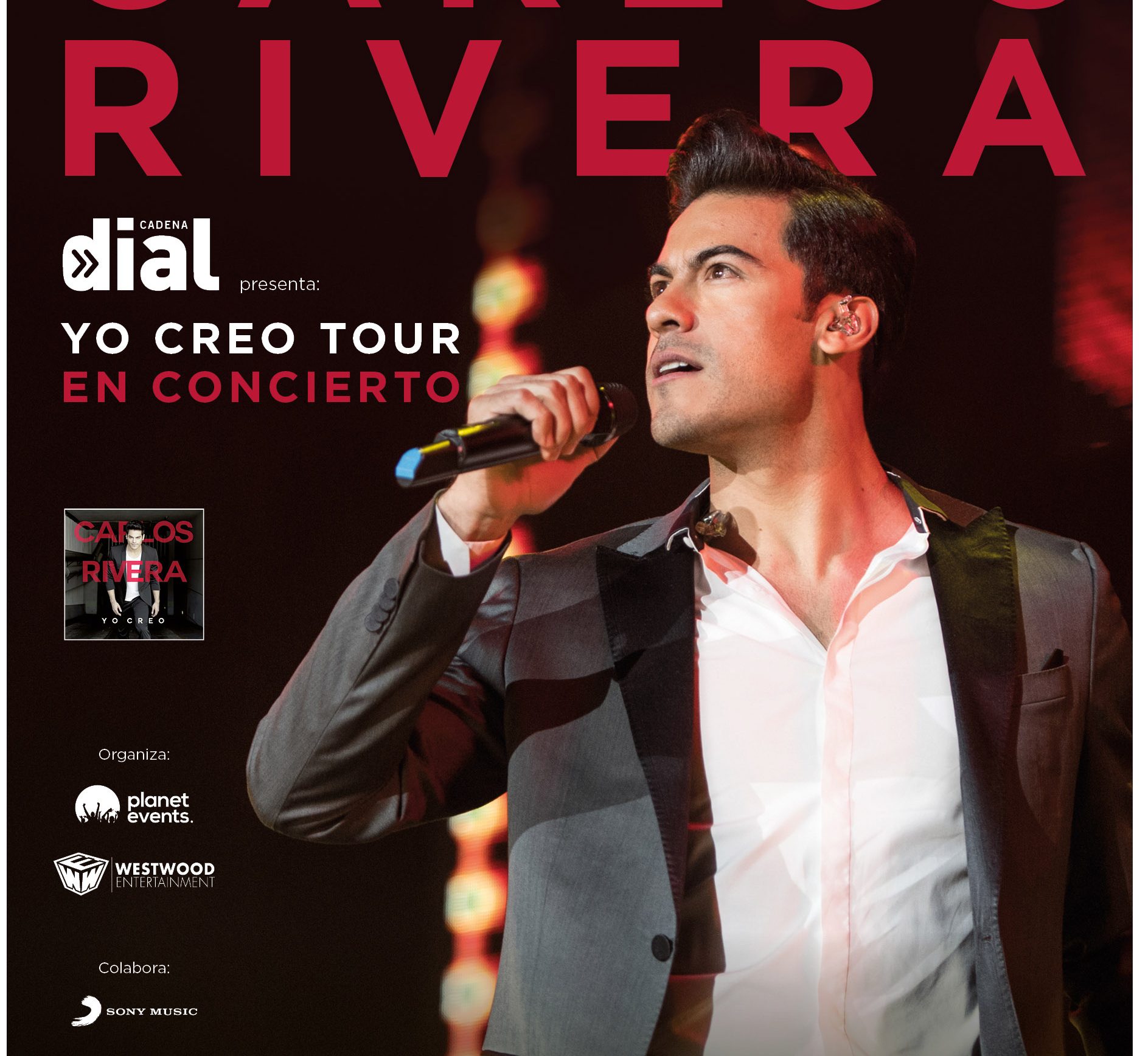 ¡Carlos Rivera regresa a Madrid con "Yo creo tour"!