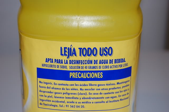 Como usar correctamente la lejía alimentaria para que no sea peligroso?