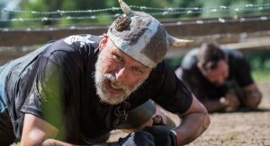 Vikingo haciendo una prueba de ejercicio