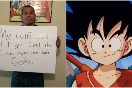 Apuestan llamar a su hijo Goku a cambio de un millón de 