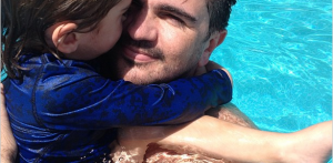 Juanes junto a su hijo Dante