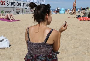 fumar playa