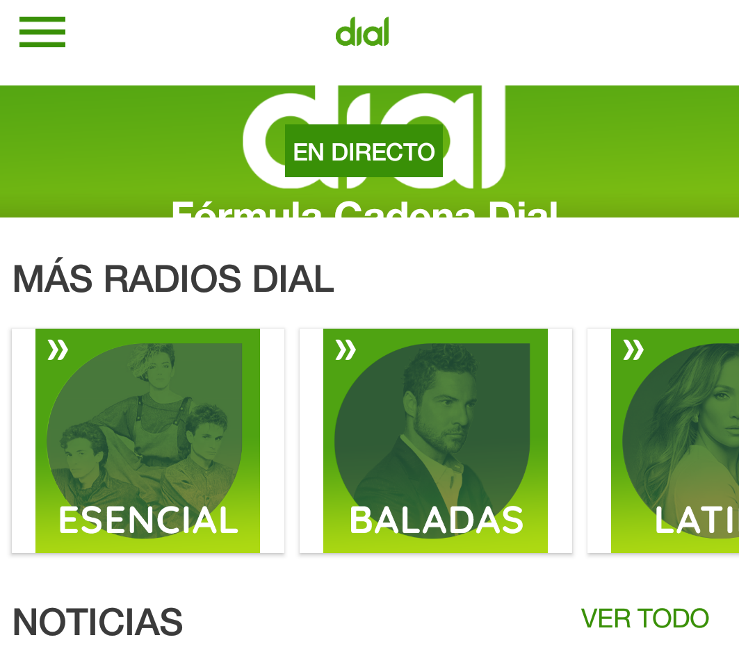 Una Cadena Dial distinta para cada del día ¡Llegan radios online! Dial Esencial, Latino y Baladas - Cadena Dial