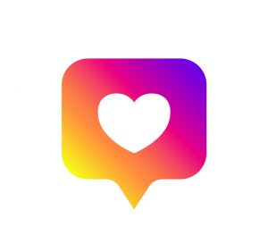 New counter notification icon. Icon like Instagram. Social media like insta ui, app, iphone. Vector illustration. EPS 10.