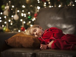 niña dormida navidad