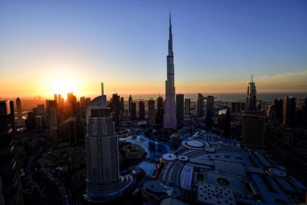 Burj Khalifa en Dubai, el edificio más alto del mundo