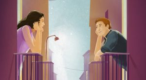 La historia de amor de dos vecinos gracias a la cuarentena