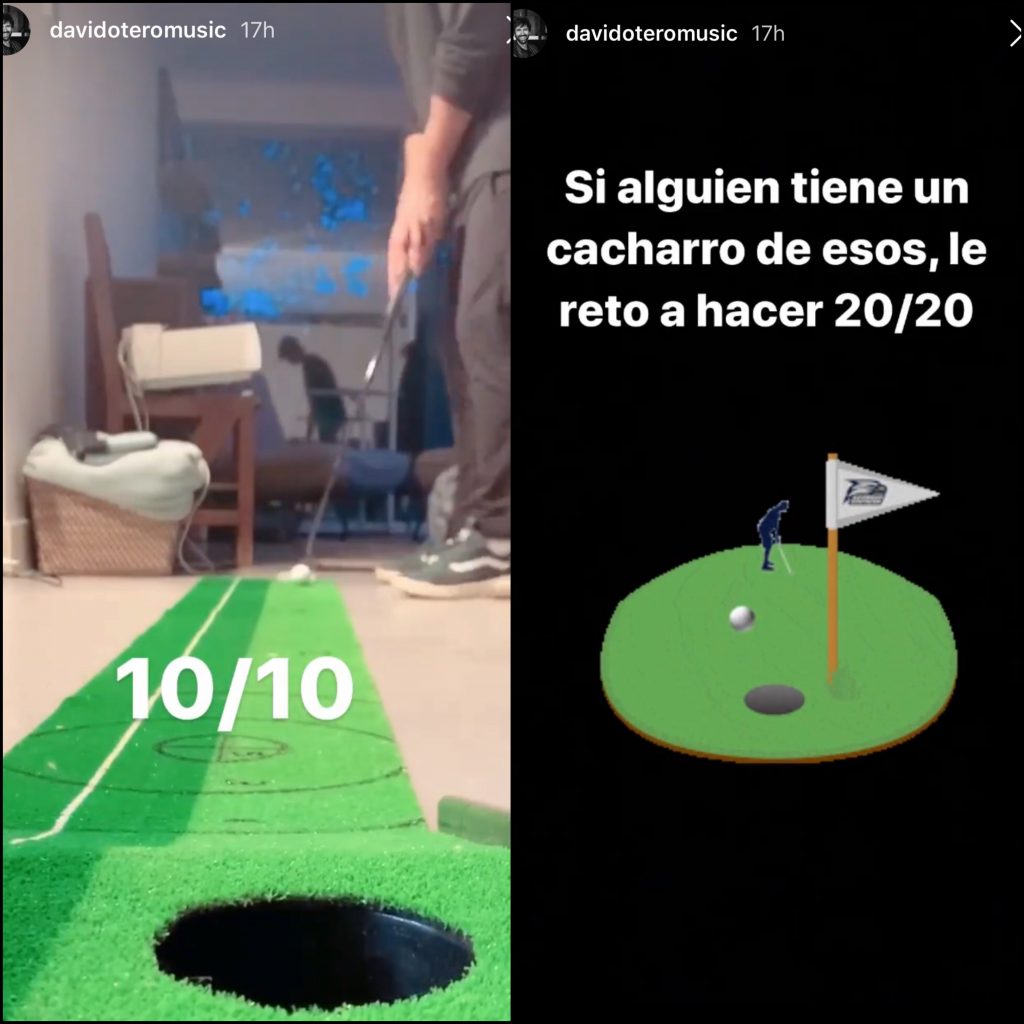 david otero rutina cuarentena golf