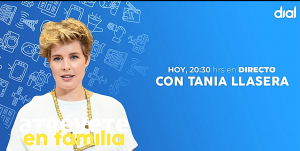 Tania Llasera, nueva invitada para los directos de Atrévete en familia