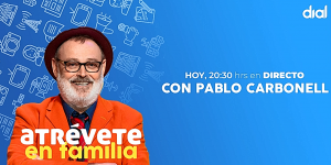 Recibimos la visita de Pablo Carbonell en Atrévete en Familia, a partir de las 20:30H