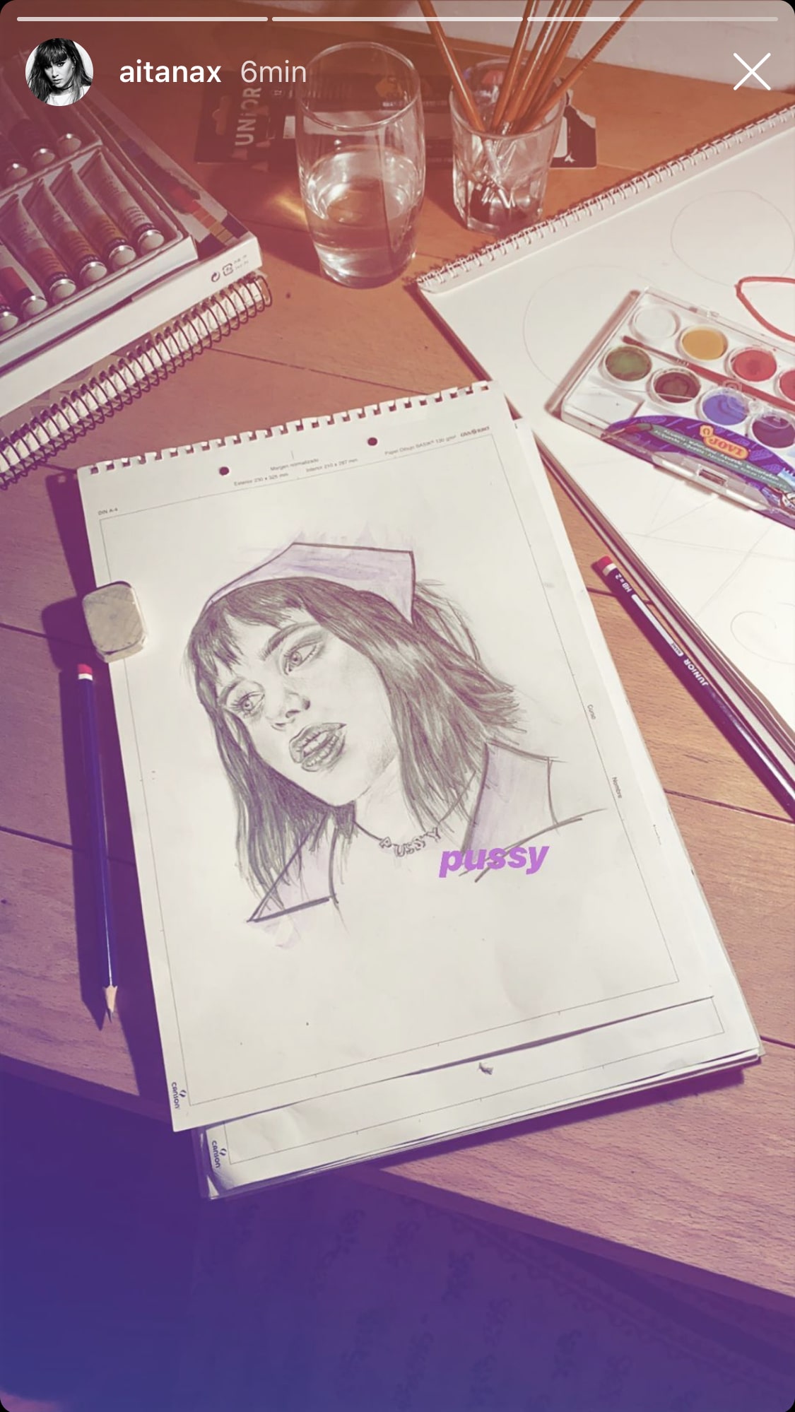 aitana dibujo instagram