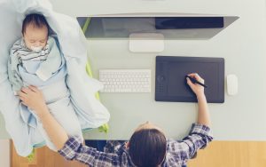 teletrabajo con bebe