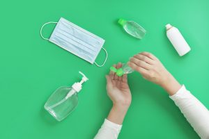 mascarilla e hidrogel