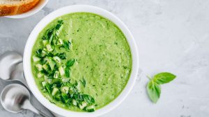 gazpacho calabacín receta verano fitness