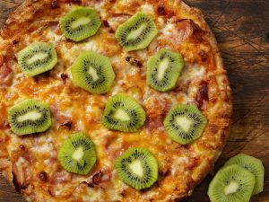 pizza con kiwi