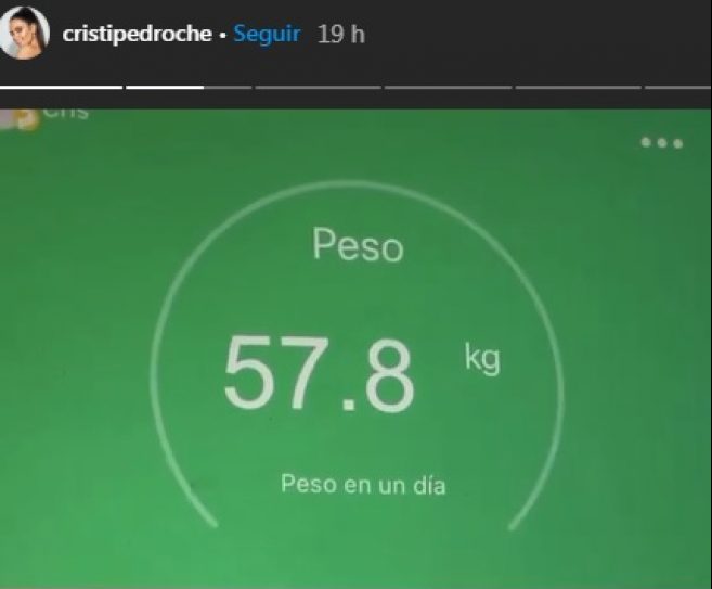 cristina pedroche peso instagram