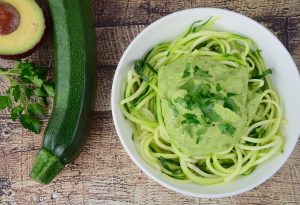 receta pesto de aguacate pasta