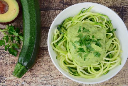 receta pesto de aguacate pasta