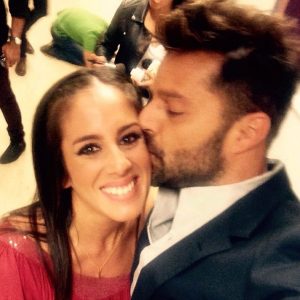 Ricky Martin junto a Anabel Pantoja