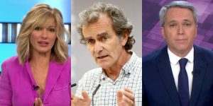 Susanna Griso, Fernando Simón y Vicente Vallés