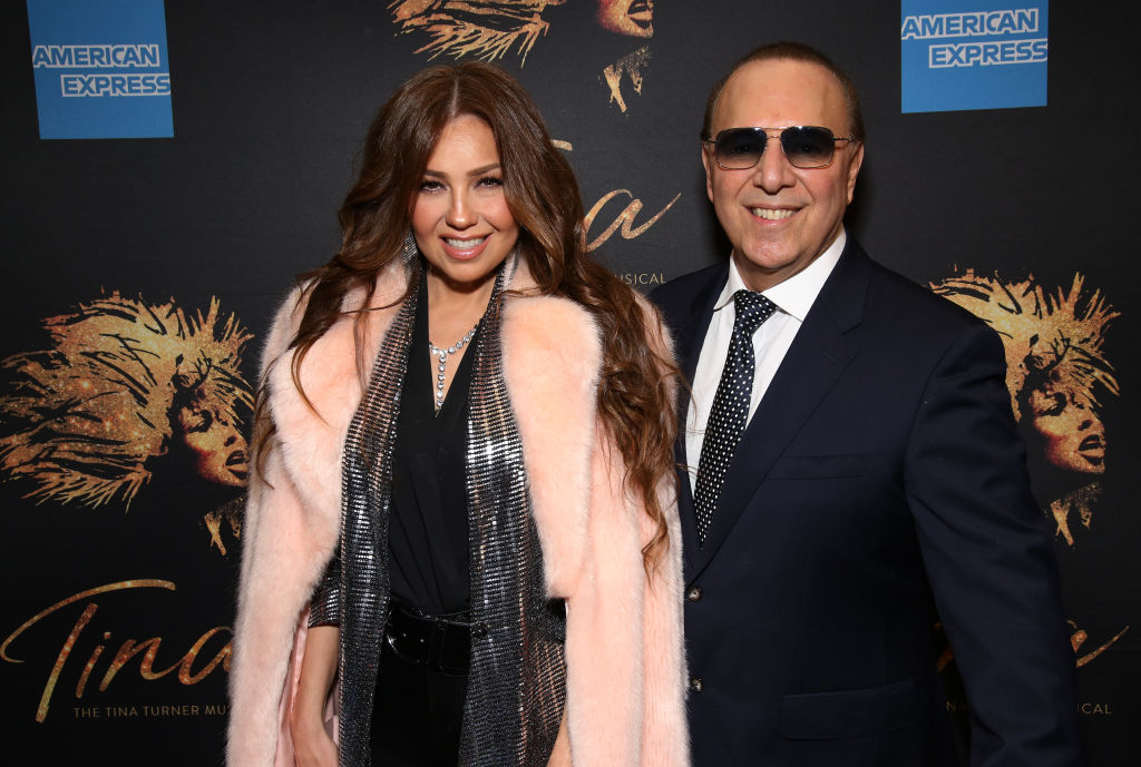 Thalia y Tommy Mottola