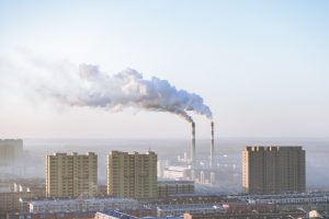 ciudad con contaminación