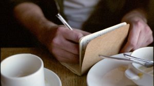 escribir en una agenda