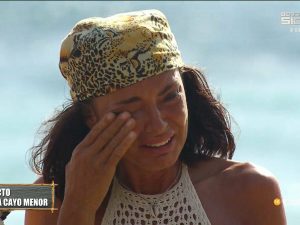 Olga Moreno llorando