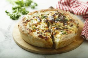 Homemade mushroom pie