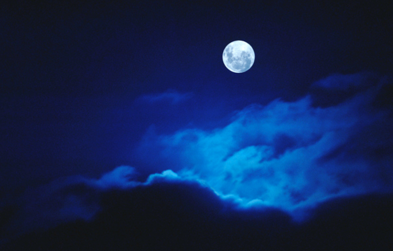 luna llena azul