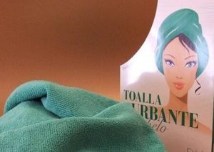 Turbante de microfibra para secar el pelo