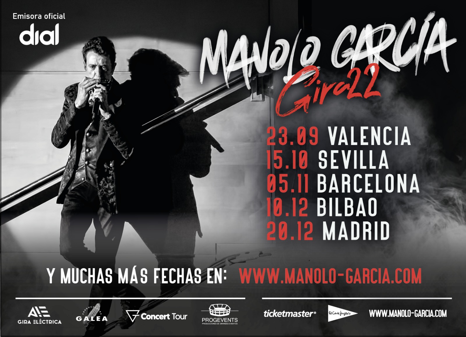 Primeras fechas de la nueva gira de Manolo García