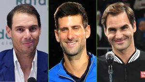 Nadal, Federer y Djokovic protagonizan un divertido meme.