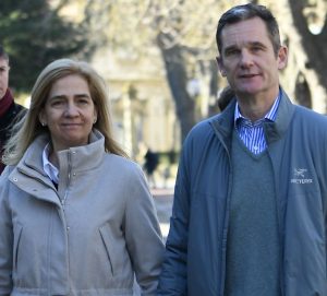 Elena de Borbón en Iñaki Urdangarin