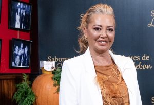 Belén Esteban en la presentación de su linea de productos.