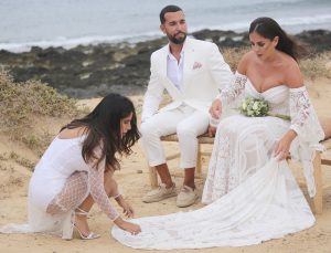 Boda de Omar Sánchez y Anabel Pantoja en La Graciosa.