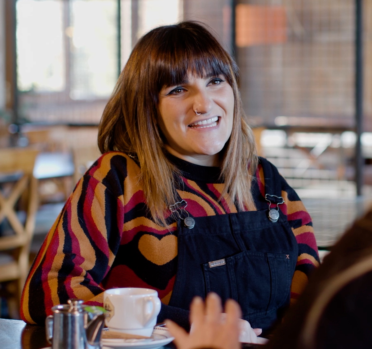 Rozalén en un momento de la conversación con Patricia Imaz.
