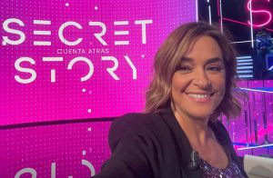 Toñi Moreno en el plató de "Secret Story"