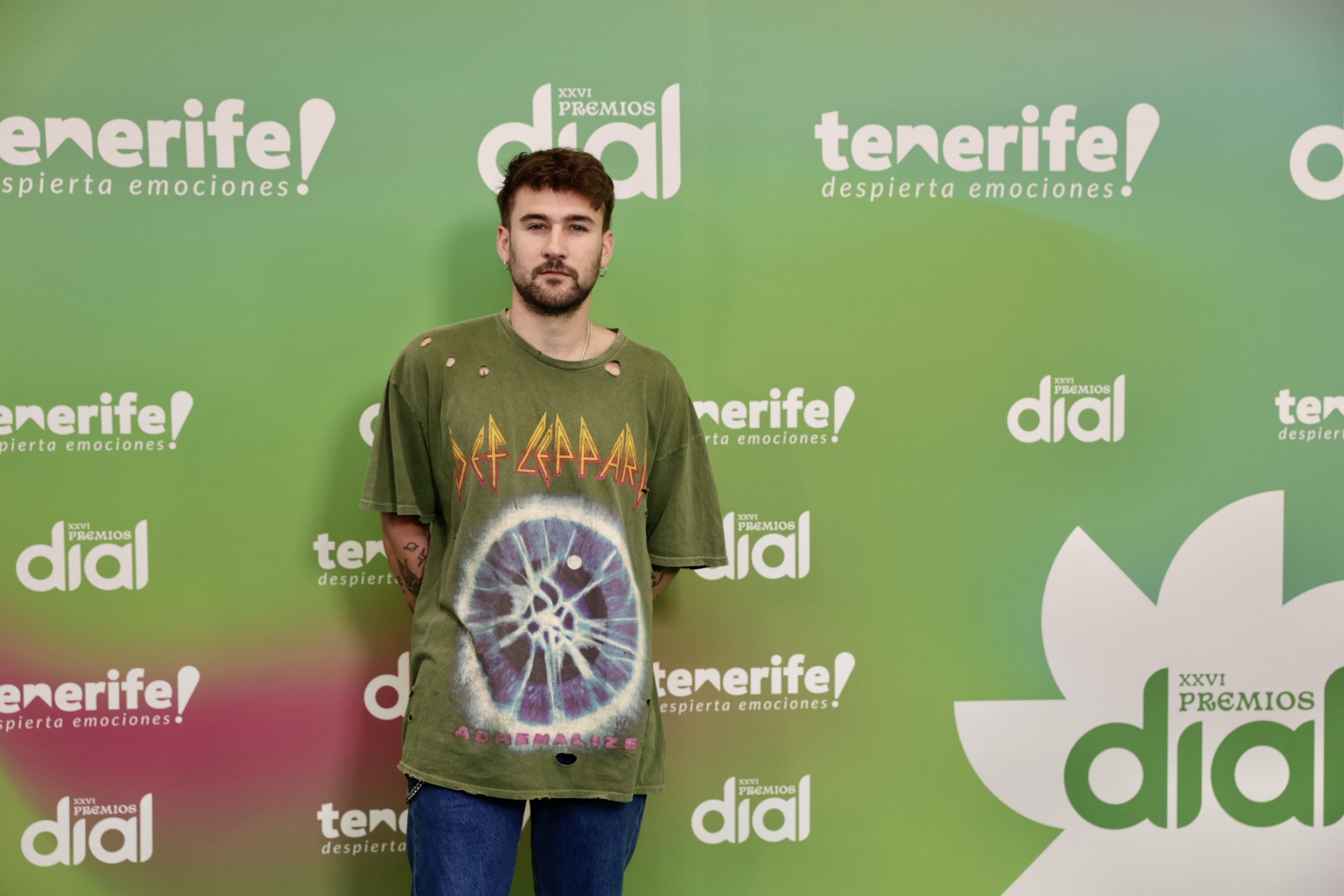 Dani Fernández en la rueda de prensa de los Premios Dial