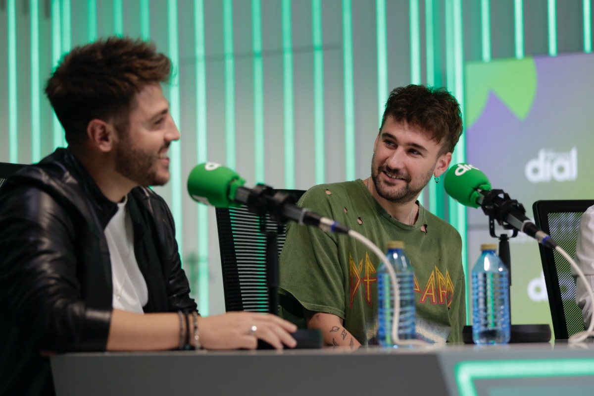Antonio José y Dani Fernández en la rueda de prensa de los Premios Dial