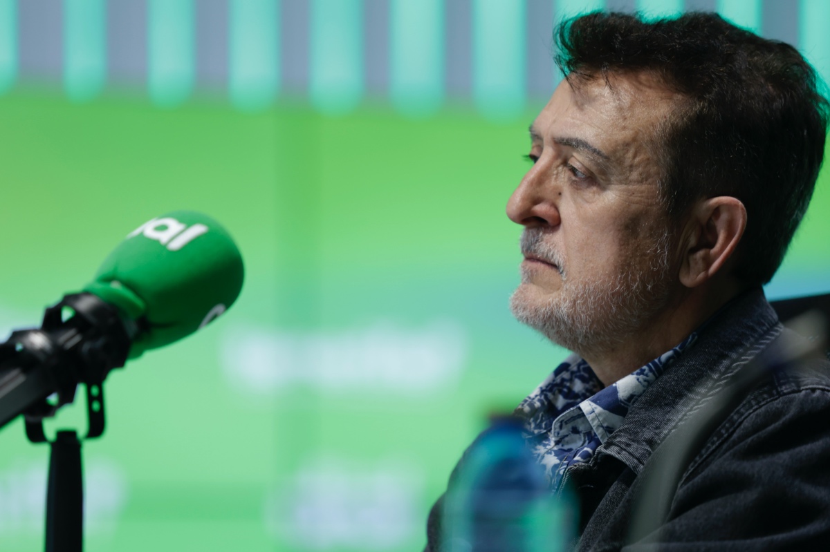 Manolo García en la rueda de prensa de los Premios Dial