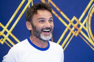 El actor Fernando Tejeroposa muy sonriente en uno de sus últimas apariciones públicas.