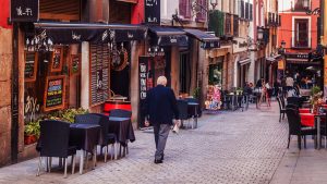 Spain, Madrid, Citylife - Barcelona street